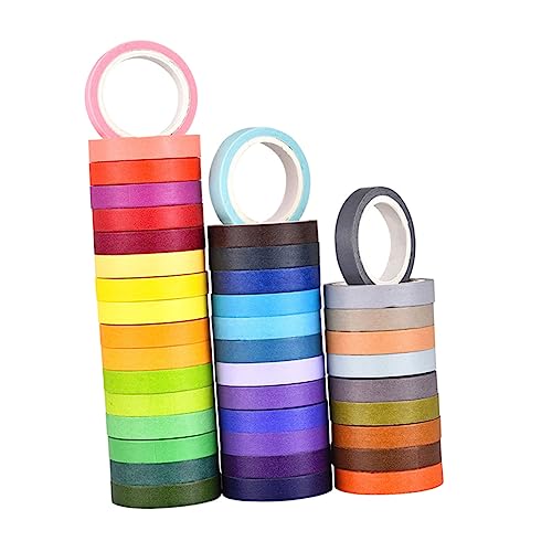 Operitacx 40 Stk frisches Papierband Zeitschriftenaufkleber Sammelalbum Bandfarbe Kunstband Fotoalben the washi tape adhesive tape tapenade papierklebeband selber machen Buchalbum Klebeband von Operitacx