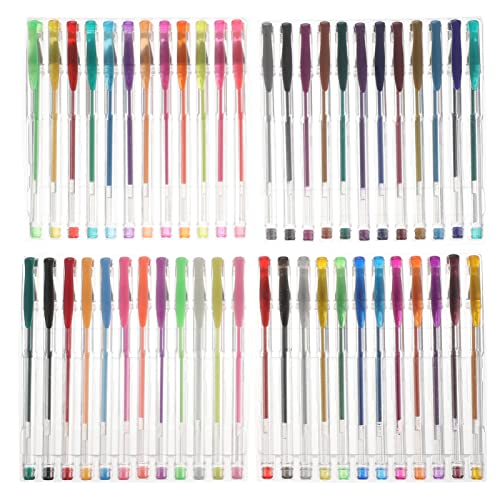 Operitacx 48st Farbiger Signaturstift Kunststifte Farbroller Farbige Gelstifte Färbende Gelstifte Unterschrift Kugelschreiber Farbiger Gelstift Metallischer Pinselstift Plastik Colorful von Operitacx