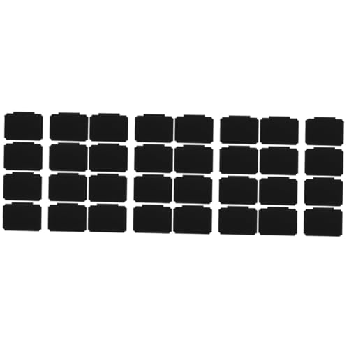 Operitacx 4sets Etikettenhalter-nachrichtentafel Hängende Getränkehalter Etiketten Zum Organisieren Etiketten Aufkleber Aufkleber-etiketten Aufkleber Für Wochentage Inhaber Black Pp 8pcs*4 von Operitacx