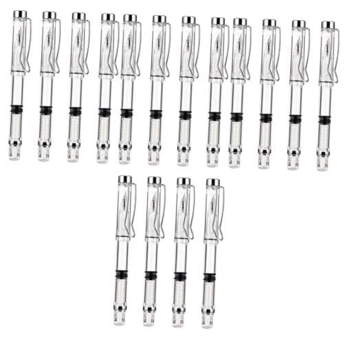 Operitacx 4sets Kolbenstift Versenkbare Stifte Füllfederhalter Zum Schreiben Stifte Für Die Schule Stifte Für Lustige Stifte Schwarze Stifte Bleistiftdose Füller Weiß Metall 4pcs*4 von Operitacx