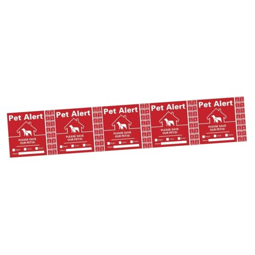 Operitacx 5 Sätze 5 Sets Aufkleber Aufkleber Heimtierbedarf Haustiere Alarm Aufkleber Rescue Retriever Haustierschild Conditioner Hundeschild Scrubbie Welpe Überraschungshunde 30 Blatt * 5 von Operitacx