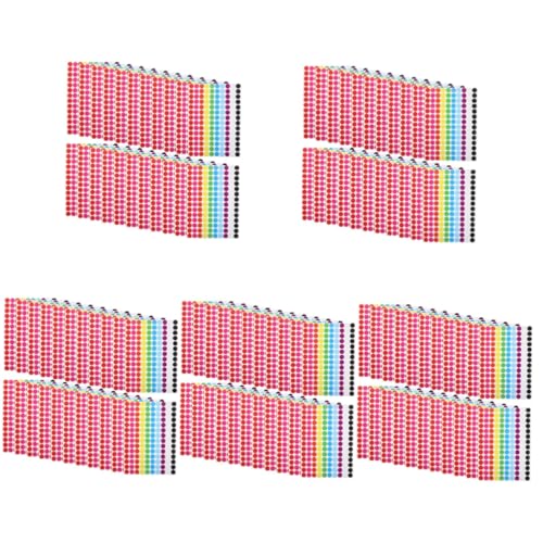 Operitacx 5 Sätze 5 Sets Aufkleber Punktetiketten Kreispapier Runde Etiketten Küchenetiketten Abnehmbare Speisekammeretiketten Selbstklebende Farbige Klebeetiketten 20 Blatt * 5 von Operitacx