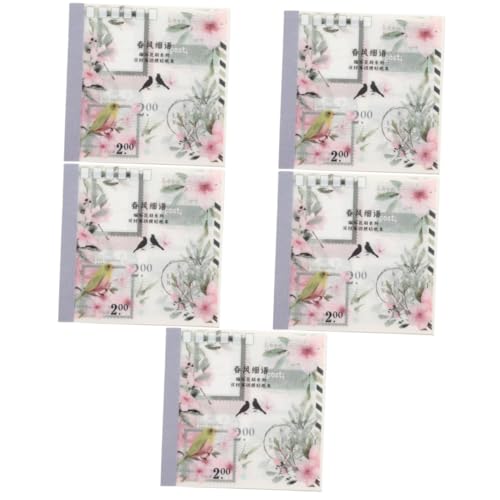 Operitacx 5 Sätze Blumen-Scrapbooking Aufkleber Buchstaben Aufkleberpapier Selbstklebende Etiketten Scrapbooking Sticker Aufkleber Zum Beschriften Scrapbooking -vorräte PRT 20 Blätter * 5 von Operitacx