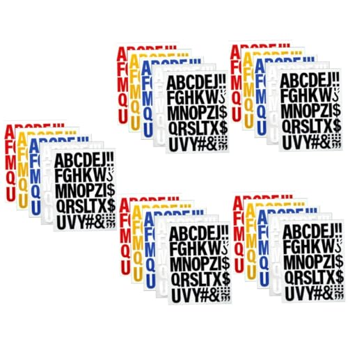 Operitacx 5 Sätze Buchstaben Aufnäher Für Kleidung Kleidung Buchstaben Aufnäher Alphabet Aufnäher Wärmeübertragungs Aufnäher Buchstaben Dekor Aufnäher Für Jacken Alphabet 5 Stück * 5 von Operitacx