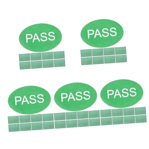 Operitacx 5 Sätze Ovaler Grüner Aufkleber Mit Qc Pass Inspektionsetikett Transparenter Thermoaufkleber Kalenderaufkleber Passed Aufkleber Für Test Beschichtetes Papier 2000 Stück * 5 von Operitacx