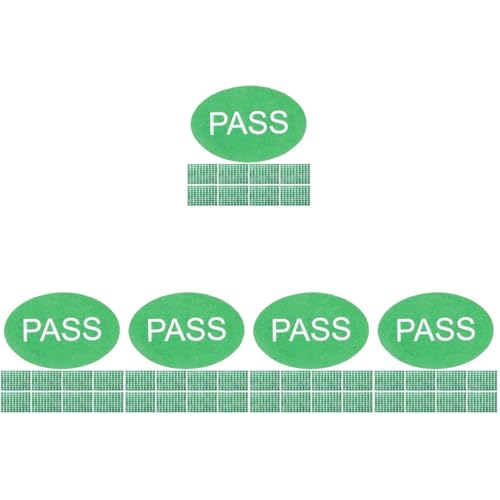 Operitacx 5 Sätze Ovaler Grüner Qc Pass Inspektionsaufkleber Green Pass Aufkleber Etikettenaufkleber Manipulationsstatus Geprüft Tags Aufkleber Für Auto 2000 Stück * 5 von Operitacx