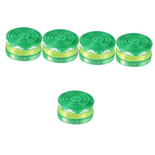 Operitacx 5 Sätze Verpackungsband Schwarzes Und Weißes Band St Patricks Day Hut Grünes Band Ribbon Bandfeile Band Zum Verpacken Von Geschenken St Patricks Day Band Polyester 3 Rollen * 5 von Operitacx