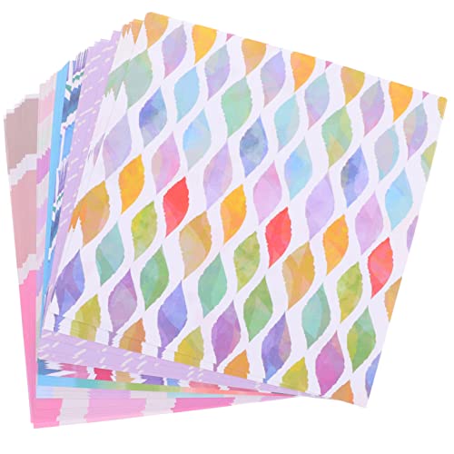 Operitacx 5 quadratisches Origami buntes Papier Scrapbook-Papiere doppelseitiges Scrapbook-Papier basteln für bastelmaterial für Origami-Kit für Erwachsene farbiges Papier von Operitacx