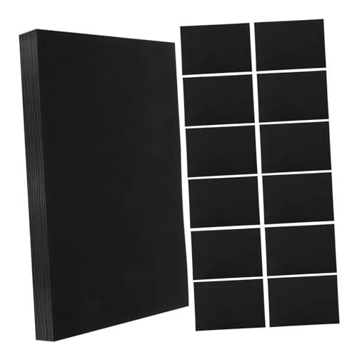 Operitacx 50 Blatt DIY-Werkzeuge kreativpapier karten kraftpapier kraft paper Schwarzes Geschenkpapier tonkarton papier Fotografie-Kit DIY-Material A3 schwarze Karte Kartenpapiere Black von Operitacx