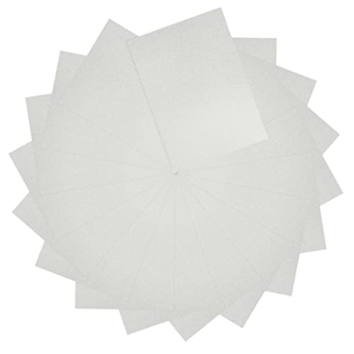 Operitacx 50 Blatt Glitzermarmelade Scrapbooking-Material handgemachtes DIY-Papier karte DIY papier scrapbook paper paketpapier DIY-Material Origamipapier zum Basteln Papierstau Silver von Operitacx