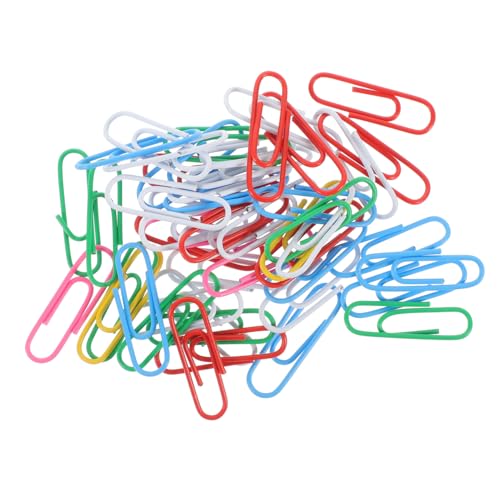 Operitacx Büroklammern Aus Metall Dokumenten-büroklammern 50 Stück Büroklammern Aus Eisen Büro-büroklammern Zum Ordnen Von Dokumenten von Operitacx