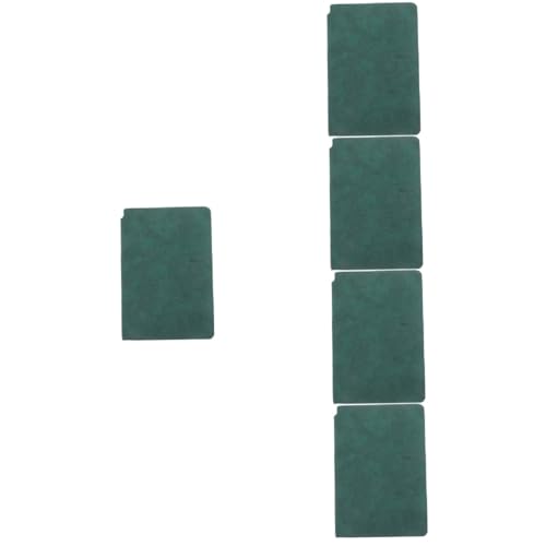 Operitacx 5st Tragbares Whiteboard Zeitschrift Mini-zwischenablage Beschreibbares Whiteboard Whiteboard-marker Lapboard Trockenlöschtafel Klein Whiteboard-reiniger Notizblöcke Pu Dark Green von Operitacx