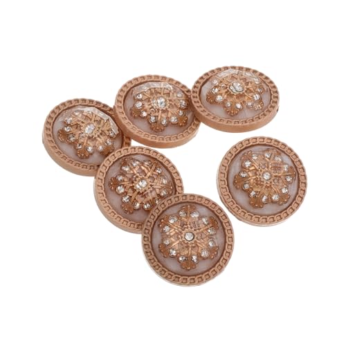 Operitacx 6 Stück Metallknöpfe Goldfarben mit Strass und Emaille für Damen Mäntel Vintage Stil Hoher Steg Einfaches Annähen Knöpfe für Anzüge und Diy Kleidung Operitacx 6 Stück Metallknöpfe Goldfarben mit Strass und Emaille für Damen Mäntel Vintage Stil Hoher Steg Einfaches Annähen Knöpfe für Anzüge und Diy Kleidung von Operitacx