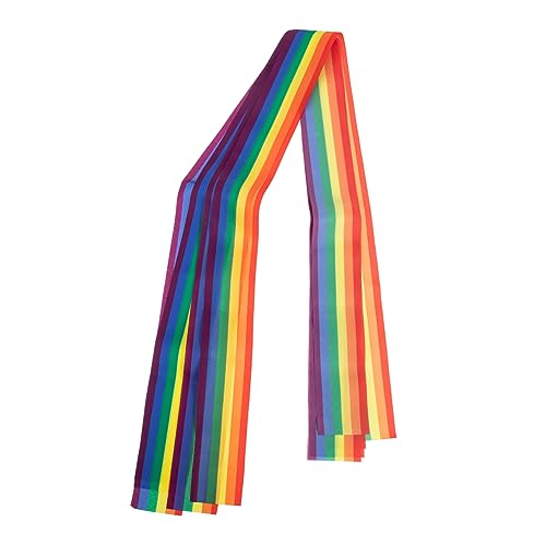 Operitacx 6St Regenbogen Flagge Band Gay-Pride-Armbänder Gay-Pride-Armband lgbtq stolze dekoration haarschmuck haarsschmuck unikal Geschenkband selber machen LGBT-Band Polyestertuch Colorful von Operitacx