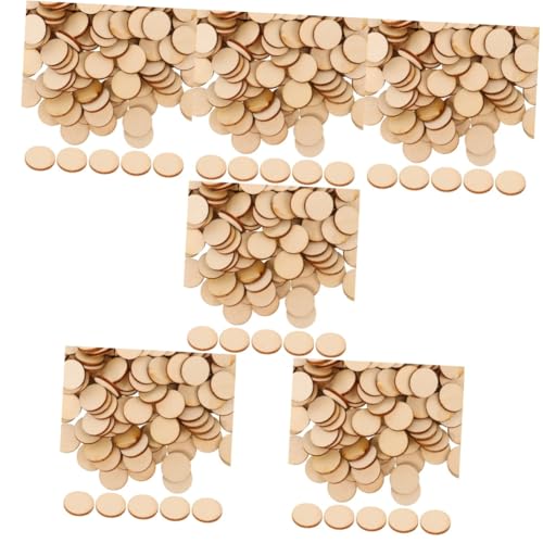 Operitacx 6sets Diy Handgemachte Holzstücke Diy Holzstücke Unvollendete Holzstücke Holzscheibendekoration Wünschelruten Halbe Dübel Holzhandwerk Selber Machen Diy Holzscheiben Khaki 200pcs*6 von Operitacx