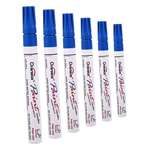 Operitacx 6st Malstift Werkzeug Zeichenstift Zeichenstifte Auto Wachs Stift Bastelstifte Für Farbstifte Für Steine Autolackstift Auto Scratch De-mark-stift Graffiti-marker Blue von Operitacx