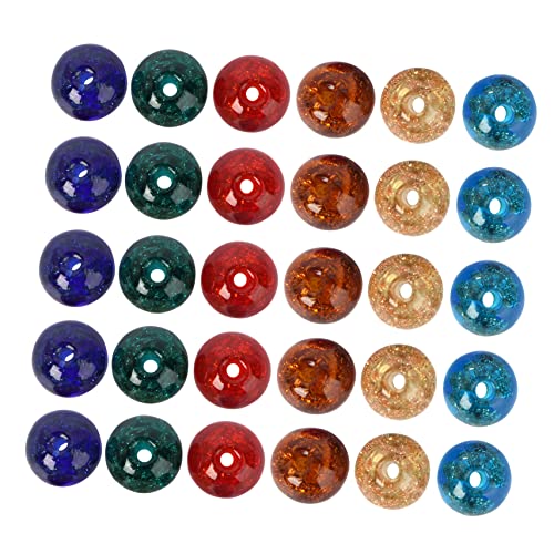 Operitacx 70 Stück -Glasperlen Herstellung Edelsteine Zange Crimpen Veranstalter beads for bracelets dekoperlen Jewelry making materials DIY beads armband DIY zubehör kleine lose Perlen von Operitacx