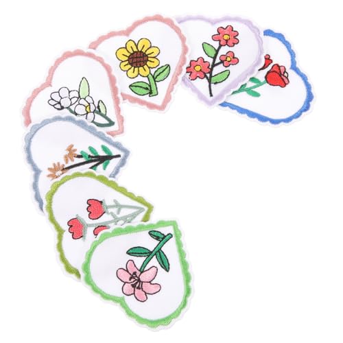 Operitacx 7St Flicken aufnähen bestickt Stickereiflecken Buchstabenflecken Aufkleber Patches blumenmuster patches set Blumenstickerei Kleiderapplikation Flicken aufbügeln Stoff Colorful von Operitacx