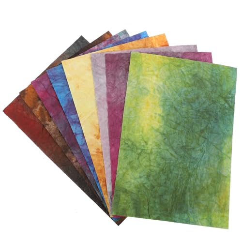 Operitacx 8 Blatt Papier Bastelpapier Decoupage Papier Scrapbooking Zubehör Kunstpapier von Operitacx