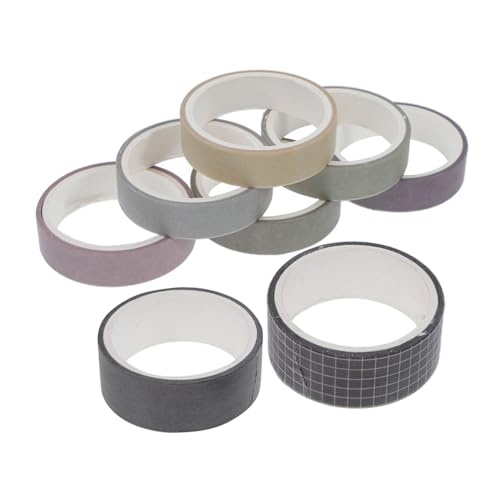 Operitacx 8 Rollen Einfarbiges Taschenband Dekorative Bänder Für Sammelalben Washi-tape Basteln Bastelband Geschenkband Als Abreißbares Washi-tape Washi Tape Einfarbig Papier von Operitacx