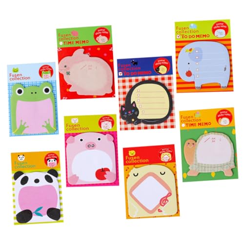 Operitacx Kawaii Tier Memo Pads üße Selbstklebende Notizblöcke Mit Cartoon Designs Für Büro Und Schule Reißbare Notizzettel Mit Verschiedenen Tiermotiven Schildkröte Küken von Operitacx