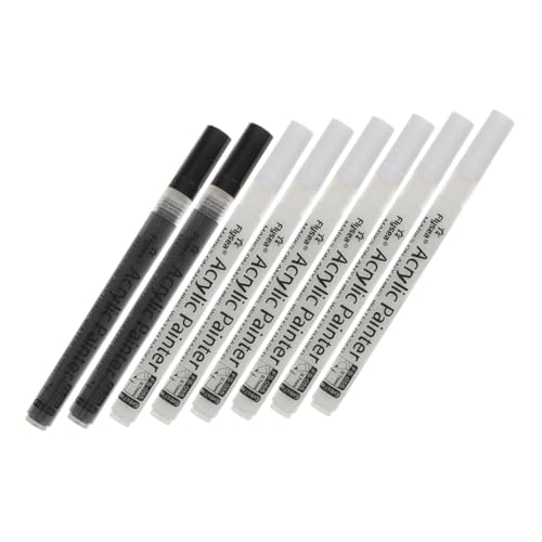 Operitacx 8St Acrylmarker feine Punktmarkierungen Farbmarker Filzstifte dicke Markierungen UV-Stift acyllackfarbe stifte schreibutensilien Farbmarkierungen für Metall Lackstifte feine Spitze von Operitacx