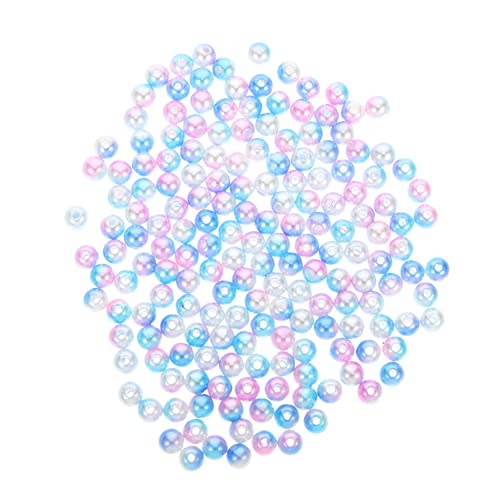 Operitacx 8mm Imitation Perlen Spacer Beads Für DIY Schmuckherstellung Lochperlen Für Ohrringe Und Charms Elegante Bastelperlen Holografischem See Violett 1 Beutel von Operitacx