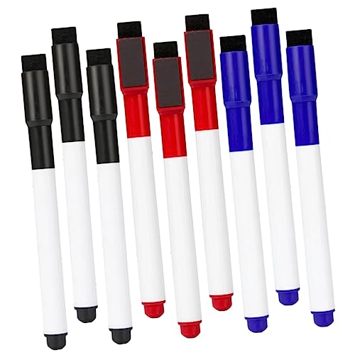 Operitacx 9st Trocken Abwischbarer Stift Magnetische Markierung Dünne Abwischbare Marker Blaue Markierung Zeichenstift Trockenmarker Multifunktion Wischen Sie Das Brett Ab Kind Plastik von Operitacx