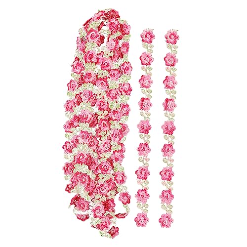 Operitacx Accessoires Aus Spitze Vorhangkantendekoration Blumendekor Kleid Blumenband Blumen- Blumennähte Spitzenapplikation Geschenkband Blumenapplikation Kleidung Blumenbesatz Milchseide von Operitacx