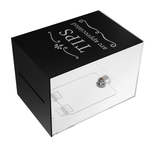 Operitacx Acryl Spendenbox mit Schloss Vielseitige Transparente Tip Box für Trinkgelder Vorschläge und Spenden Sichere Aufbewahrung für Bars Restaurants und Büros Design Praktische Operitacx Acryl Spendenbox mit Schloss Vielseitige Transparente Tip Box für Trinkgelder Vorschläge und Spenden Sichere Aufbewahrung für Bars Restaurants und Büros Design Praktische von Operitacx