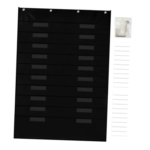 Operitacx Aktentasche Kalender-taschendiagramm Kalenderdiagramm Für Das Klassenzimmer Ordner-organizer-klassenzimmer Hängender Aktenordner Organisator Aus Papier Aktenhalter Polyester Black von Operitacx