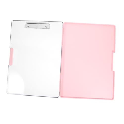 Operitacx Aufbewahrungsschreibtafel Bretter Papier Speicher-Zwischenablage Schreibtisch-Organizer schreibutensilien besprechungsmappe kleines Klemmbrett Bleistiftskizze Zwischenablage Rosa von Operitacx