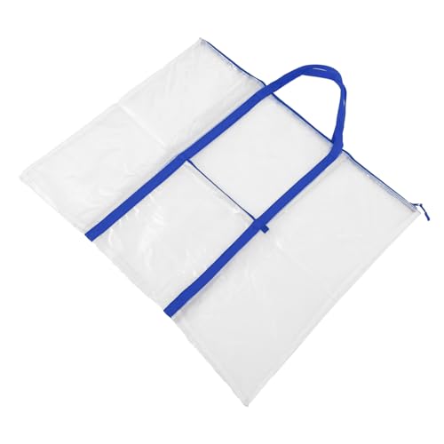 Operitacx Aufbewahrungstasche Zubehör Lieferungen Geldbeutel Taschen Papiertüte bemalen aufbewahrungsbeutel travel Malpapierbeutel Posterkarton transparente Tasche Plakathalter Plastik Blue von Operitacx