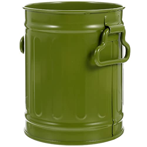 Operitacx Desktop-speicher-bucket Make-up-pinselhalter Schreibtisch-mülleimer Make-up-organizer Für Den Schreibtisch Tischständer Inhaber Kompost Deckel Für Müll Kot-mülltonne Eisen Green von Operitacx