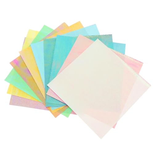 Operitacx Glänzendes Origami Papier Farben Perlmuttartiges Papier Für DIY Kunsthandwerk Ideales Bastelpapier Zum Falten Von Kränen Und Scrapbooking von Operitacx