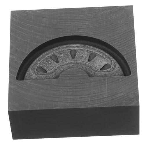 Operitacx Graphitform Zum Metallgießen Und Veredeln Von Schmuckherstellung. Gussform, Münzform, Funktioniert Hervorragend Mit Kupfer-aluminium-zinn-wassermelonenmuster von Operitacx