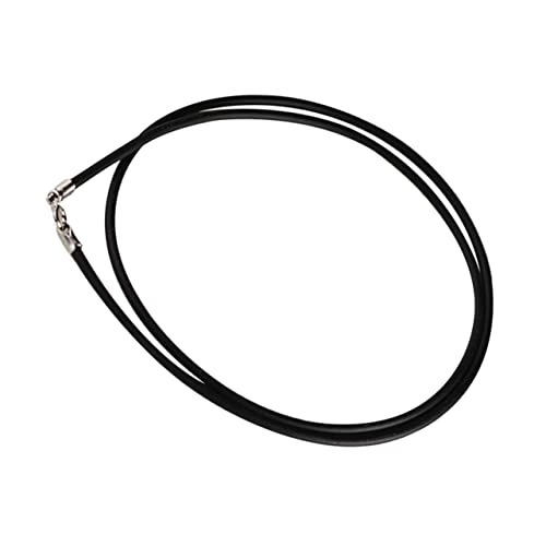 Operitacx Halskette Schnur lederhalskette Schmuck basteln Armbänder Seilhalskette Männer Seil zum Aufhängen von DIY-Schmuck Schnur zum Selbermachen von Halsketten Rostfreier Stahl Black von Operitacx