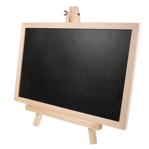 Operitacx Kalligraphie-zeichenbrett Löschbare Tafel Kleine Tafel Einfaches Tafelschild Tafel Aus Holz Tisch Tafel Zeichen Desktop-tafel Stehendes Tafelschild Schreibtisch-dekor Hölzern Black von Operitacx