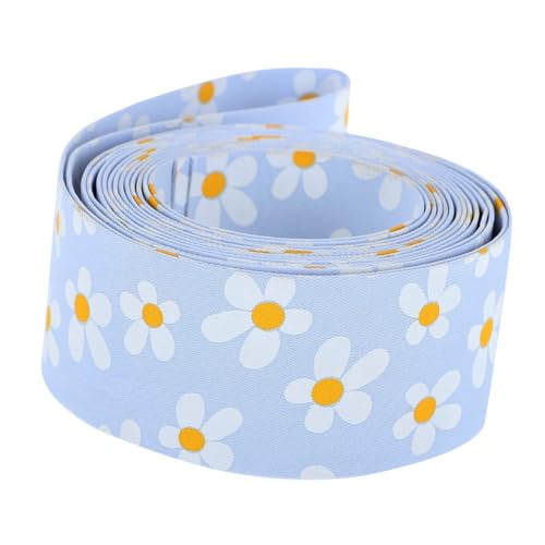 Operitacx Kleines Blumenband Haarspangen Stifte Stoffdrahtband Seide Spitzenband aus Baumwolle Zöpfe klebeband für kleidung clothing tape Band für DIY Geschenkband Polyester Lavender von Operitacx