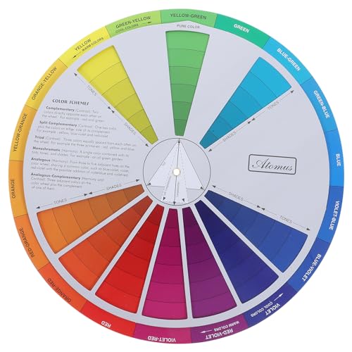 Operitacx Kreative Farbräder Farbmischung Lernanleitung Kunstunterricht Lehrmittel Für Make-Up Mischtafel Diagramme Farbmischung Anleitung Zum Mischen Von Farben von Operitacx