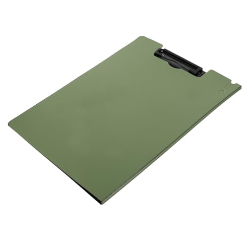 Operitacx Mappe Clipboard-ordner Klappbares Klemmbrett Datei-cover-ordner Schüler-zwischenablage Krankenschwester-klemmbrett Faltbar Schreibtafelordner A4-klemmbrett Olive Green Kunststoff von Operitacx