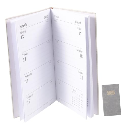 Operitacx Notizbuch write board lernplaner daily planer notitzzettelblock die organizer Notizblock für 2023 Kalender für Homeschool Datum Notizblock Zeitplanplanblock Zeitplaner Papier Grey von Operitacx