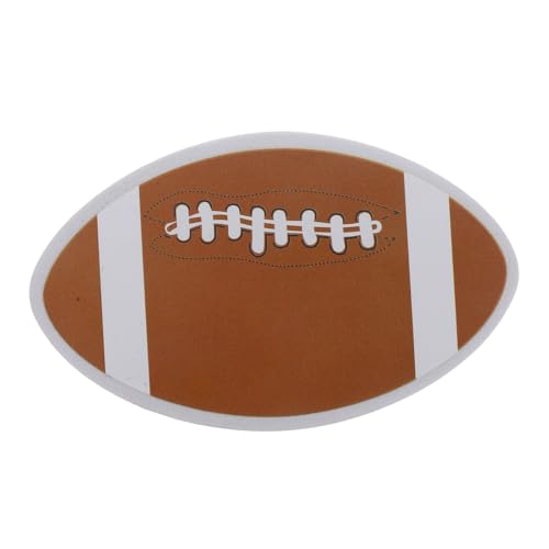 Operitacx Rugby-Radiergummi schulsachen fußball radiergummi magnetische aufbewahrung whiteboard radierer kleiner, trocken abwischbarer Radiergummi Magnetischer Glasradierer Eva-Schwamm Brown von Operitacx