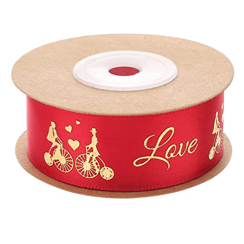 Operitacx Schleife ribbon ripsband weihnachtadeko valentines day valentienstagsgeschnek Band für Valentinstag Valentinsband Geschenkbänder exquisites Geschenkband Hochzeitsband Polyester von Operitacx