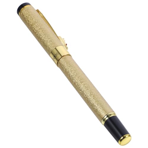 Operitacx Stift Kalligraphie-Füllfederhalter Füller Kappe Kugelschreiber Brunnen einziehbar löschbar schreibutensilien schreibkladde calligraphy pen bürogadges stylus pen Golden von Operitacx