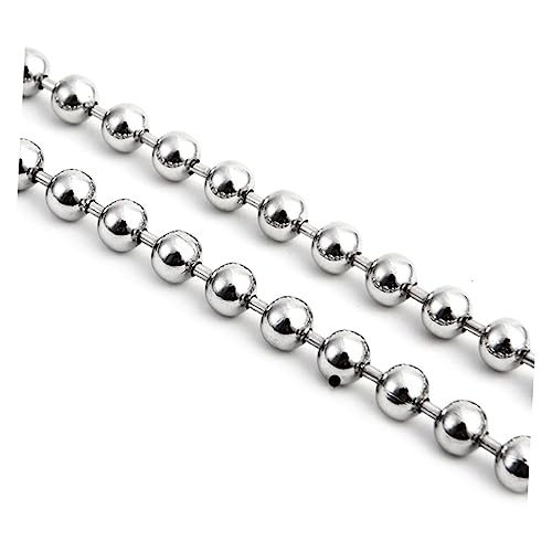 Operitacx Verstellbare Edelstahl Kugelkette Lange Perlenverbinder Clasp Ball Chain Schlüsselanhänger Tag Schlüsselringe ± von Operitacx