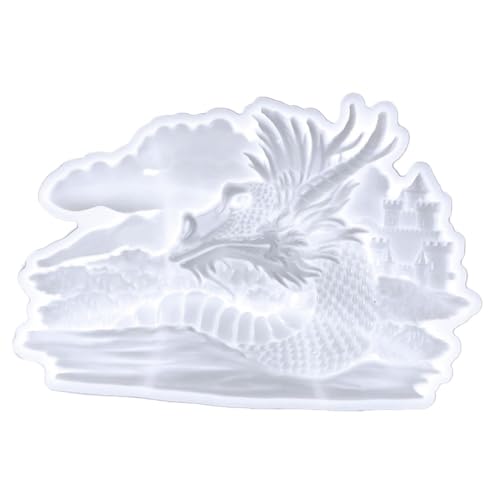 Operitacx Wasserhahn-ornament-silikonform Tierische Epoxidformen Drachen-silikon-gussform Kuchen-süßigkeitsform Drachenkopfform Gießform Aus Kunstharz Zum Anhänger Kieselgel Flexibel Weiß von Operitacx