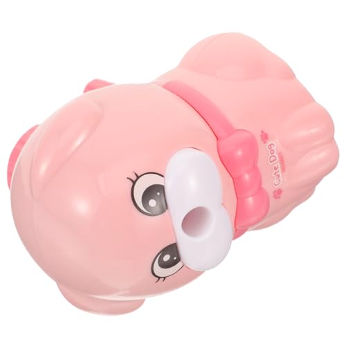 Operitacx Welpen spitzenmesser dosenspitzer bleistift anspitzer Cute pencil sharpener Bleistifte Bleistiftspitzer Schulbedarf Cartoon- entzückender Handspitzer Legierung Rosa von Operitacx