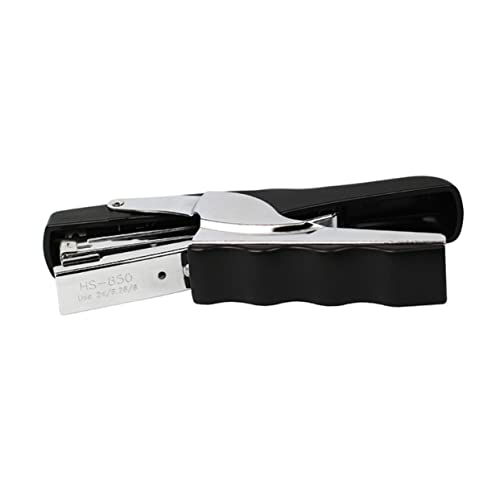 Operitacx Zangenhefter Handhefter Bürohefter Desktop-Hefter kommerzieller Hefter manuelle Hefter Buchhefter schulhefter Office stapler Efficient stapler Kanal buchen Handgriff-Hefter Black von Operitacx