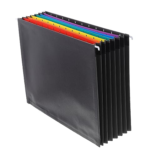 Operitacx bunter Ordner erweiterbar dokumentieren Aktenkästen Hauptbuch aufbewahrungssack storage pockets aktenschrank Organisator von Büroquittungen Hängender Coupon-Organizer Papier Black von Operitacx